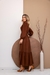 Vestido Longo Feminino Manga Longa Tecido Viscolinho na internet