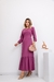 Vestido Feminino Longo Em Tecido Viscolinho E Manga Longa Moda Comportada