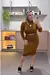 Saia Feminina midi em lã batida - comprar online