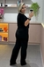 Conjunto Feminino de Blusinha com Calça Pantalona de Moletinho