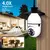 Câmera de segurança wifi ip sem fio 360 com encaixe lampada bocal aplicativo