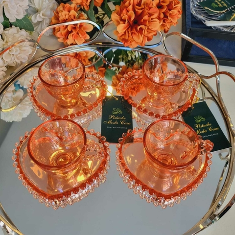 Conjunto de 4 Xicaras de café 85ml com Pires - comprar online