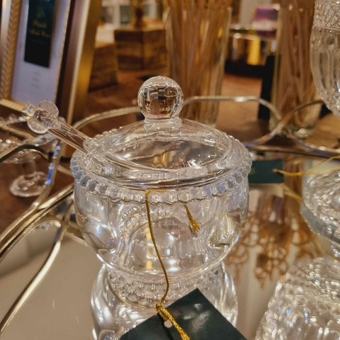 Meleira de Cristal com pegador de mel - comprar online