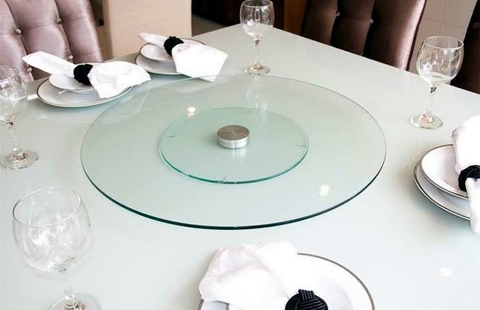 Centro de Mesa Giratório 45cm de Vidro - comprar online