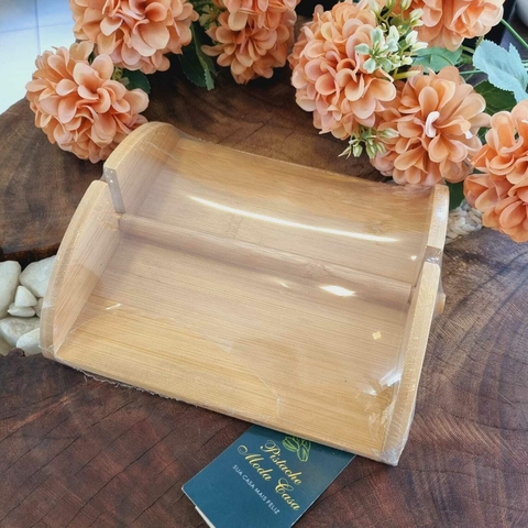 Porta Guardanapo de Bambu 19x17,8x5,8cm