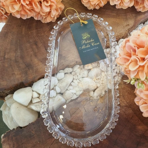 Travessa Oval de Cristal Coração