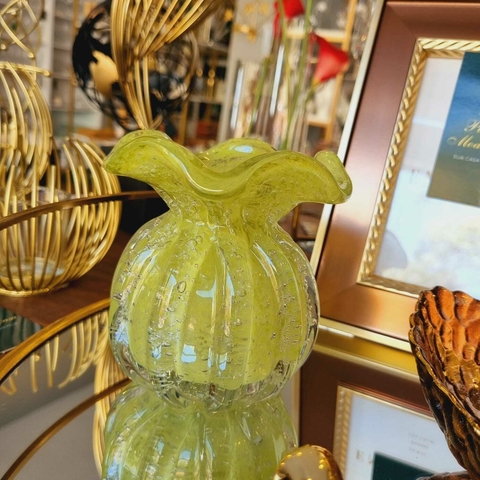 Vaso Murano de Vidro Verde