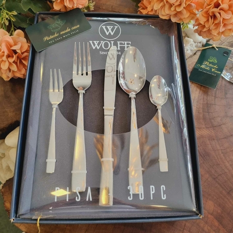 Faqueiro 30 Peças de Aço Inox Prata