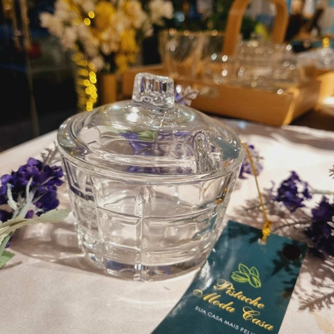 Açucareiro de cristal 10 x 10 cm - comprar online