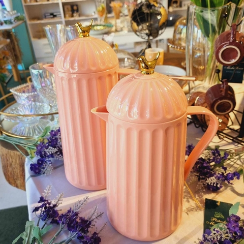 Garrafa térmica de plástico Bird Rosa