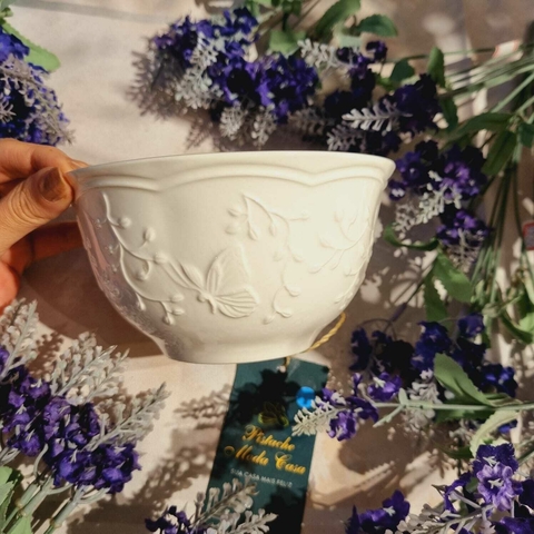 BOWL DE PORCELANA BUTTERFLY FLOWER