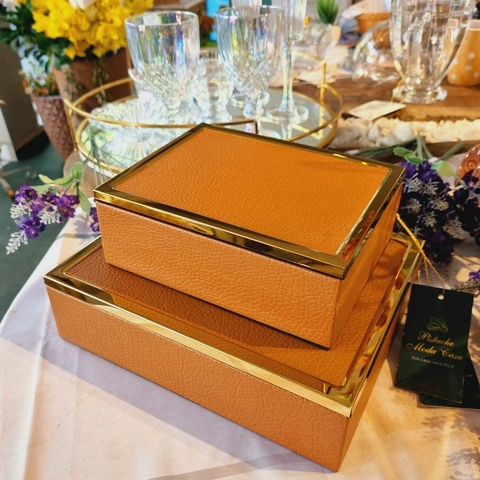 CAIXA DECORATIVA MARROM