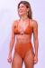 Top Cortininha Pingente Marrom - loja online