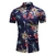 Camisa Casual de Manga Curta Men's Print Blusa de Praia - comprar online