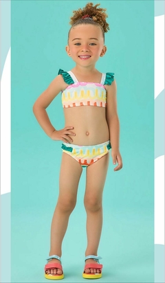 Biquini Infantil Mon Sucré Colorido Floating 034