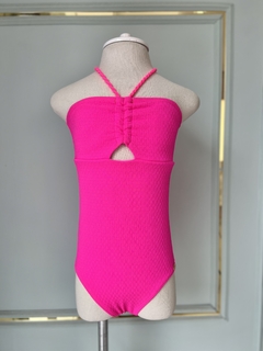 Maiô Teen Siri Kids Rosa Neon Bia 38308 na internet