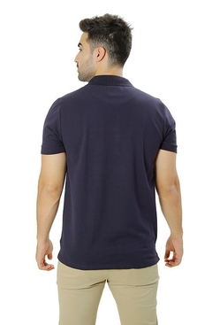 Polo piquet premium pima lisa marinho - comprar online
