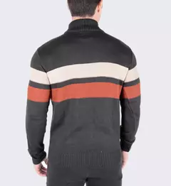 Jaqueta de Tricot com Zíper e Bolso Frontal - comprar online