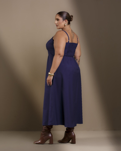Vestido Mídi Sarjado na internet