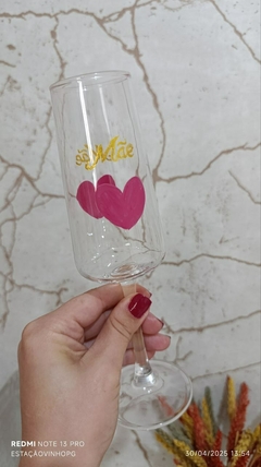 Taça de Vidro Escrita Personalizada - loja online