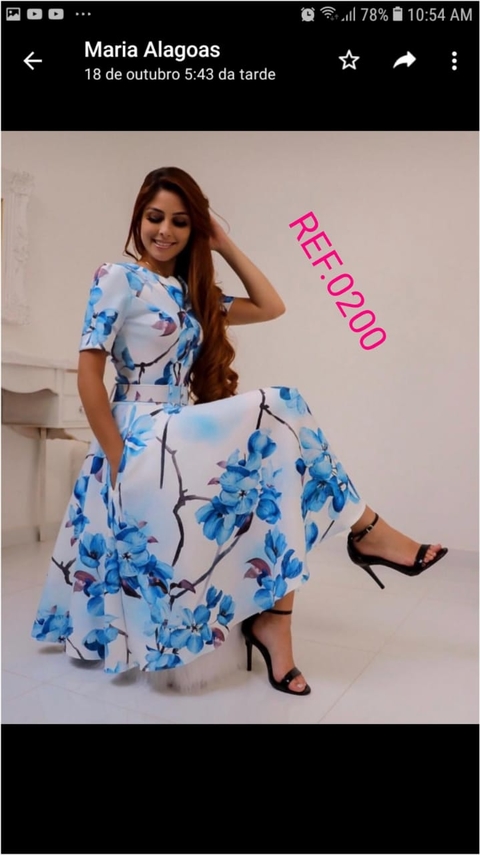 Vestido Godê Estampado Suplex Digital