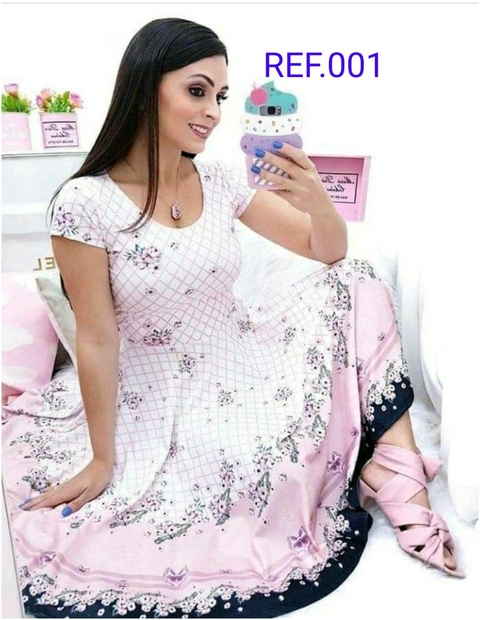 Vestido Godê Estampado Suplex Digital