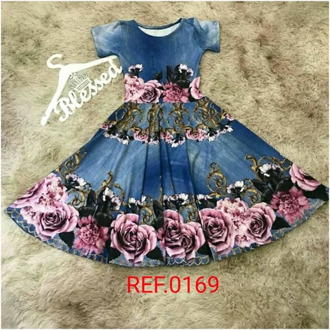 Vestido Godê Estampado Suplex Digital