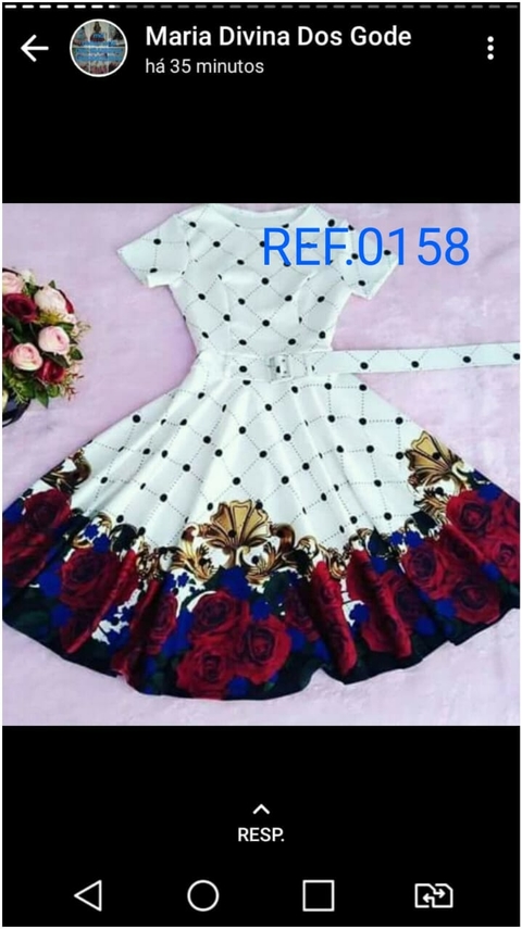 Vestido Godê Estampado Suplex Digital