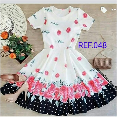 Vestido Godê Estampado Suplex Digital