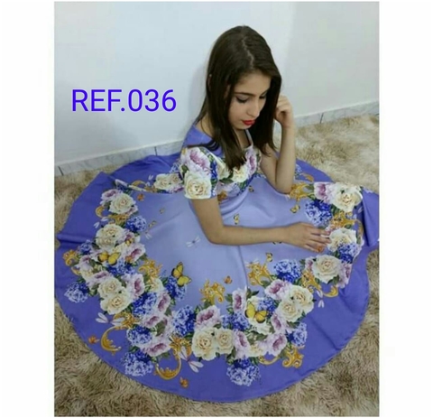 Vestido Godê Estampado Suplex Digital