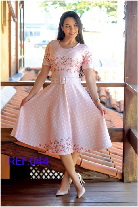 Vestido Godê Estampado Suplex Digital