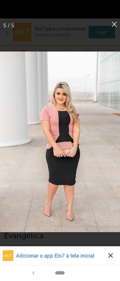 Vestido Midi Tubinho Social Várias Cores - comprar online