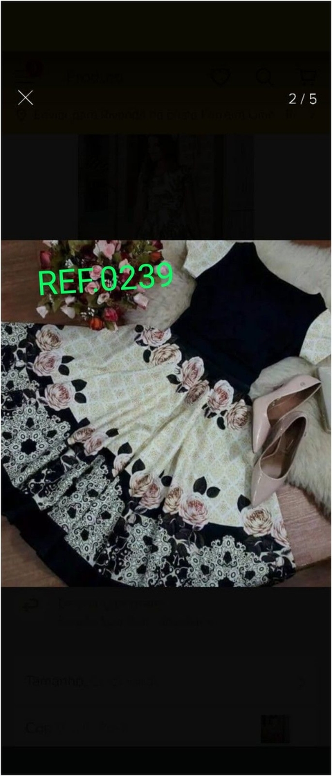 Vestido Godê Estampado Suplex Digital