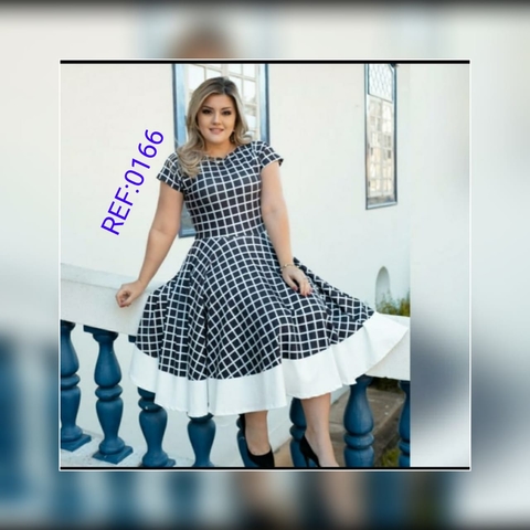 Vestido Godê Estampado Suplex Digital