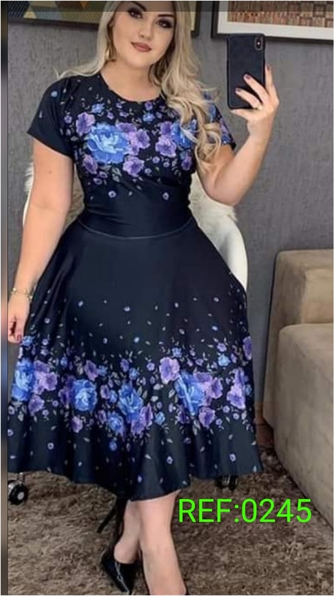 Vestido Godê Estampado Suplex Digital