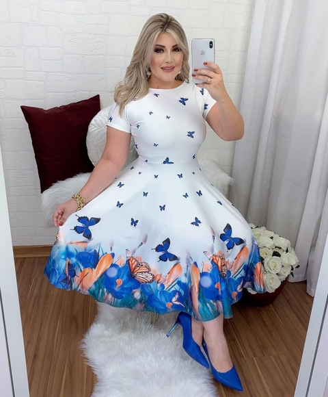 Vestido Godê Estampado