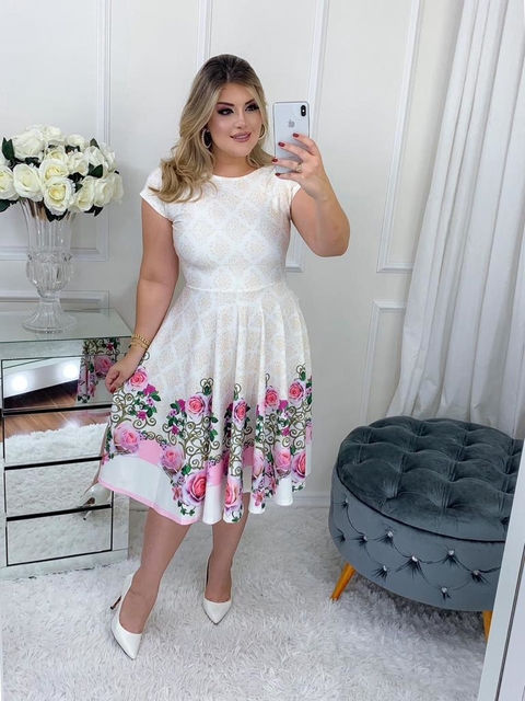 Vestido Godê Estampado Suplex Digital