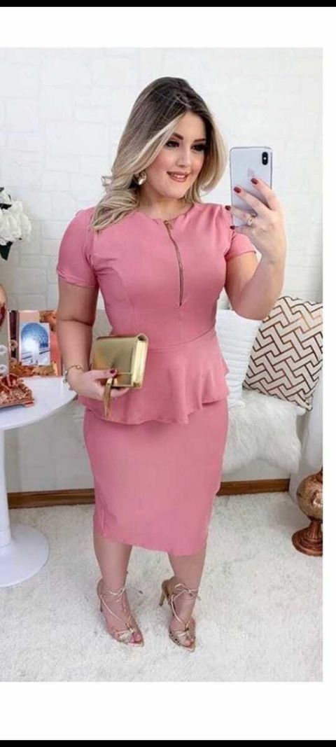 Vestido Tubinho Peplum