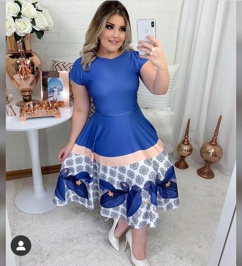 Vestido Godê Estampado
