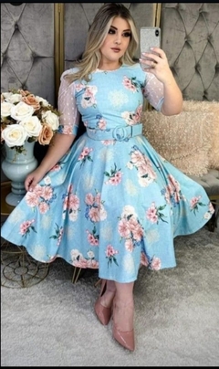 Vestido Godê Estampado