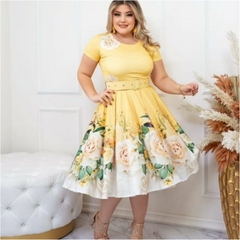 Vestido Godê Estampado