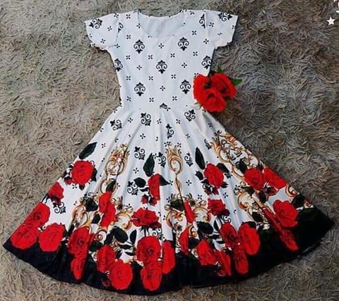 Vestido Godê Estampado Suplex Digital