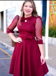 Vestido Midi Godê Com Laço (Várias cores) - loja online