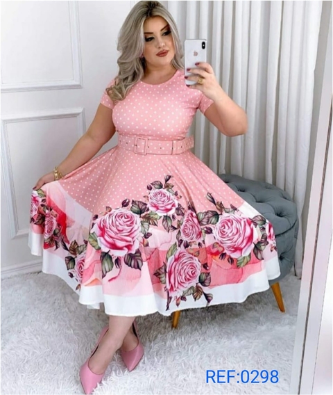 Vestido Godê Estampado