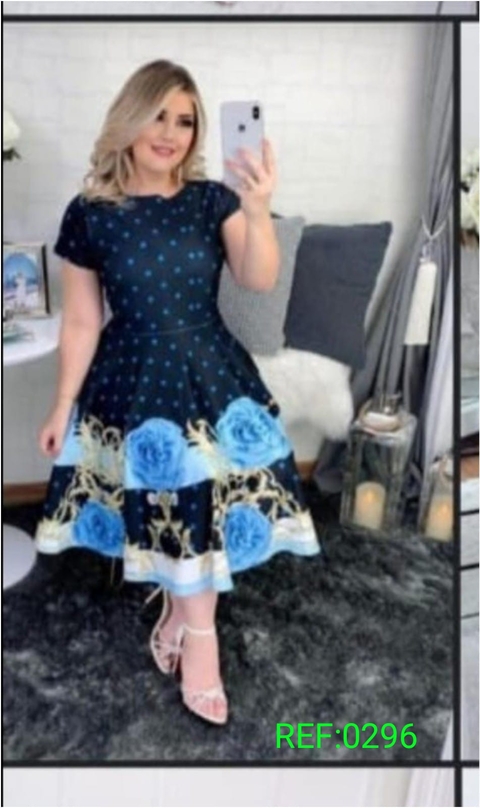 Vestido Godê Estampado