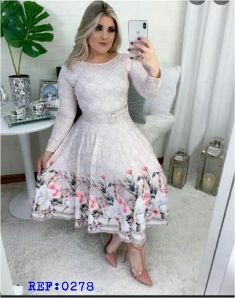 Vestido Godê Estampado