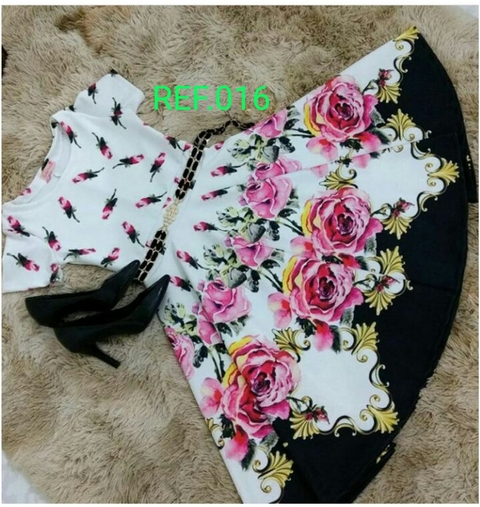 Vestido Godê Estampado