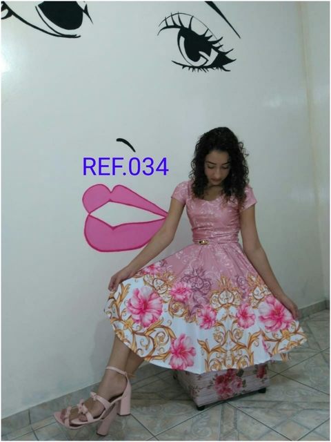 Vestido Godê Estampado