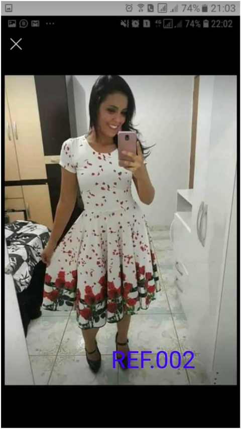 Vestido Godê Estampado