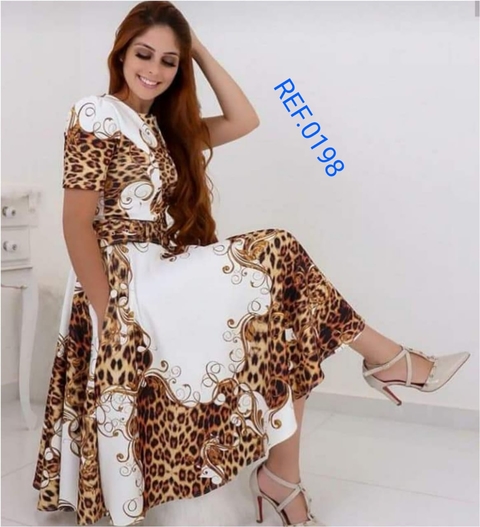 Vestido Godê Estampado